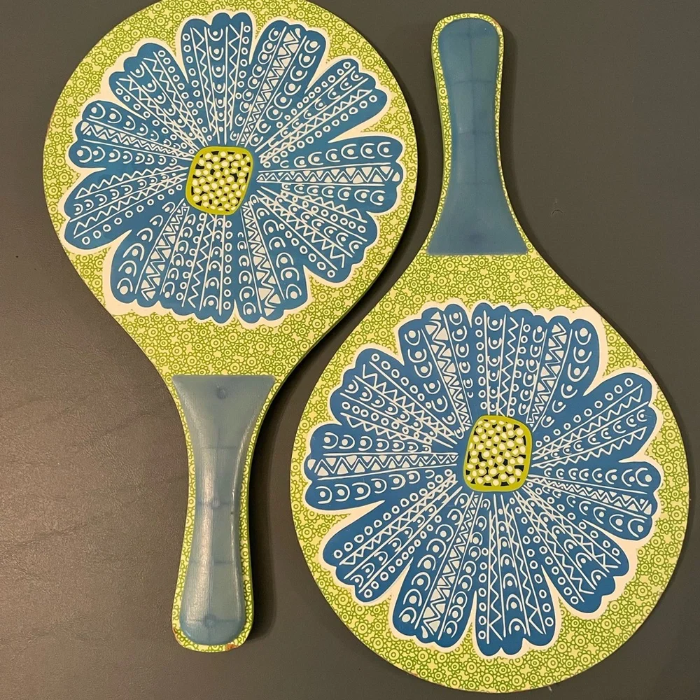 Vera Bradley Blue and Green Paddle Set - Picture 2 of 8